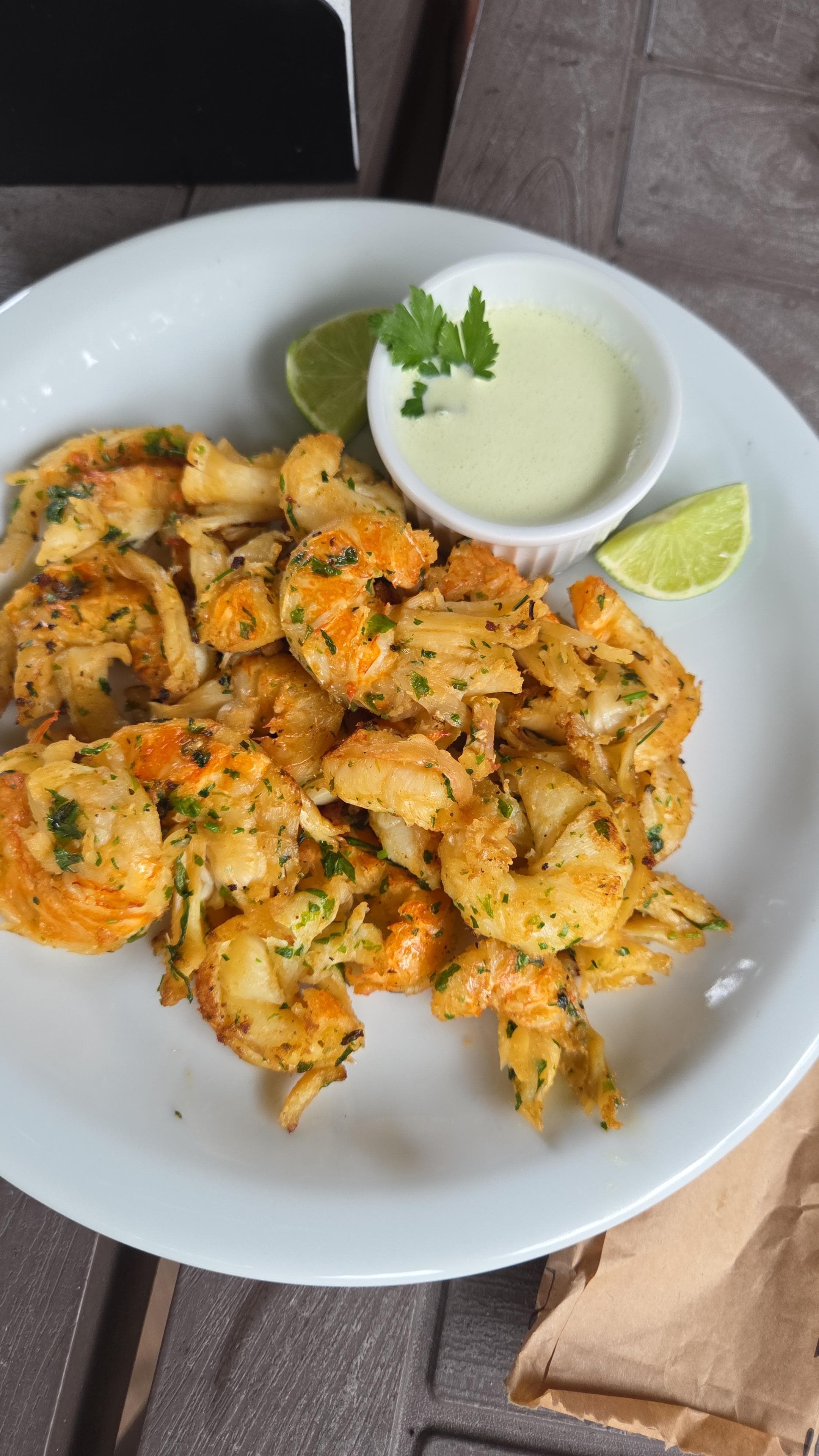 O file de lagosta, preparada pela equipe estava divina.