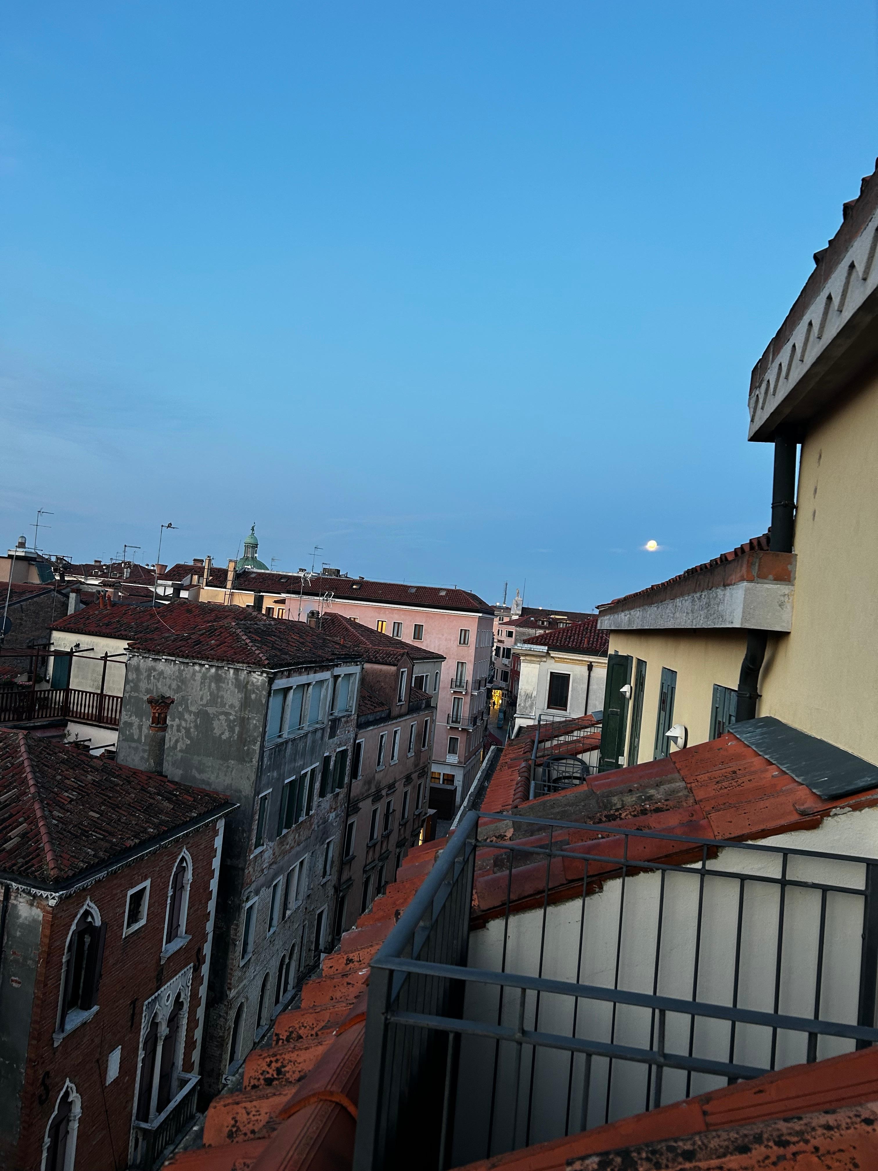 Early morning view from our balcony