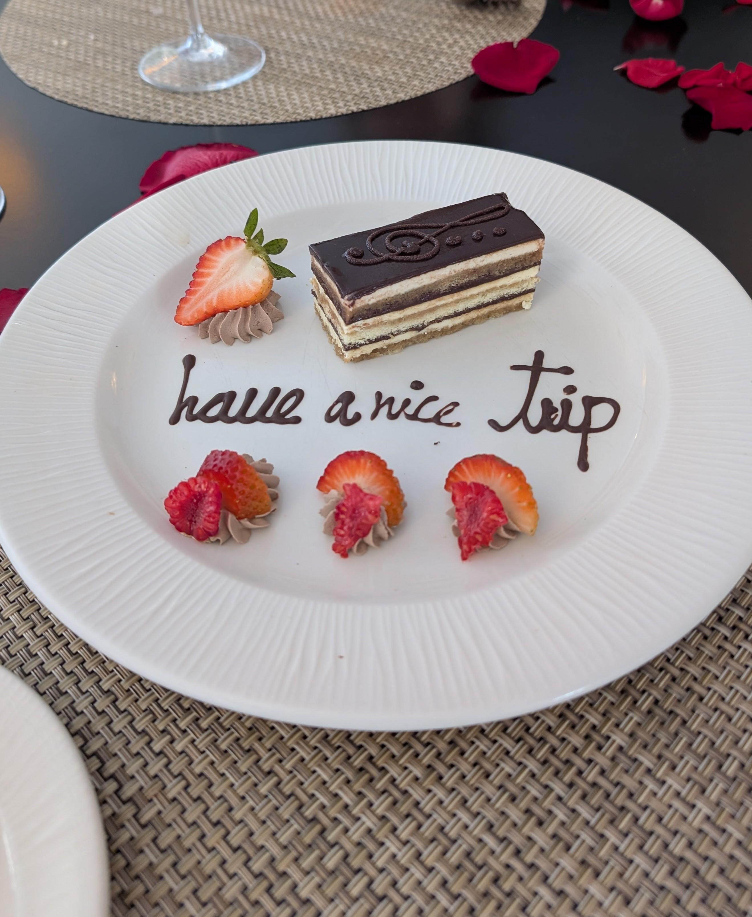 This came with our breakfast the day we left 