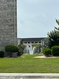 View from between condo buildings