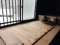 Private onsen on balcony