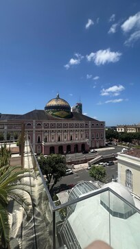 Visão privilegiada do teatro Amazonas