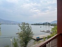 View from another side of the deck overlooking the lake.