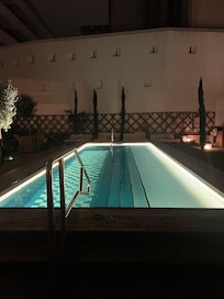 pool at night