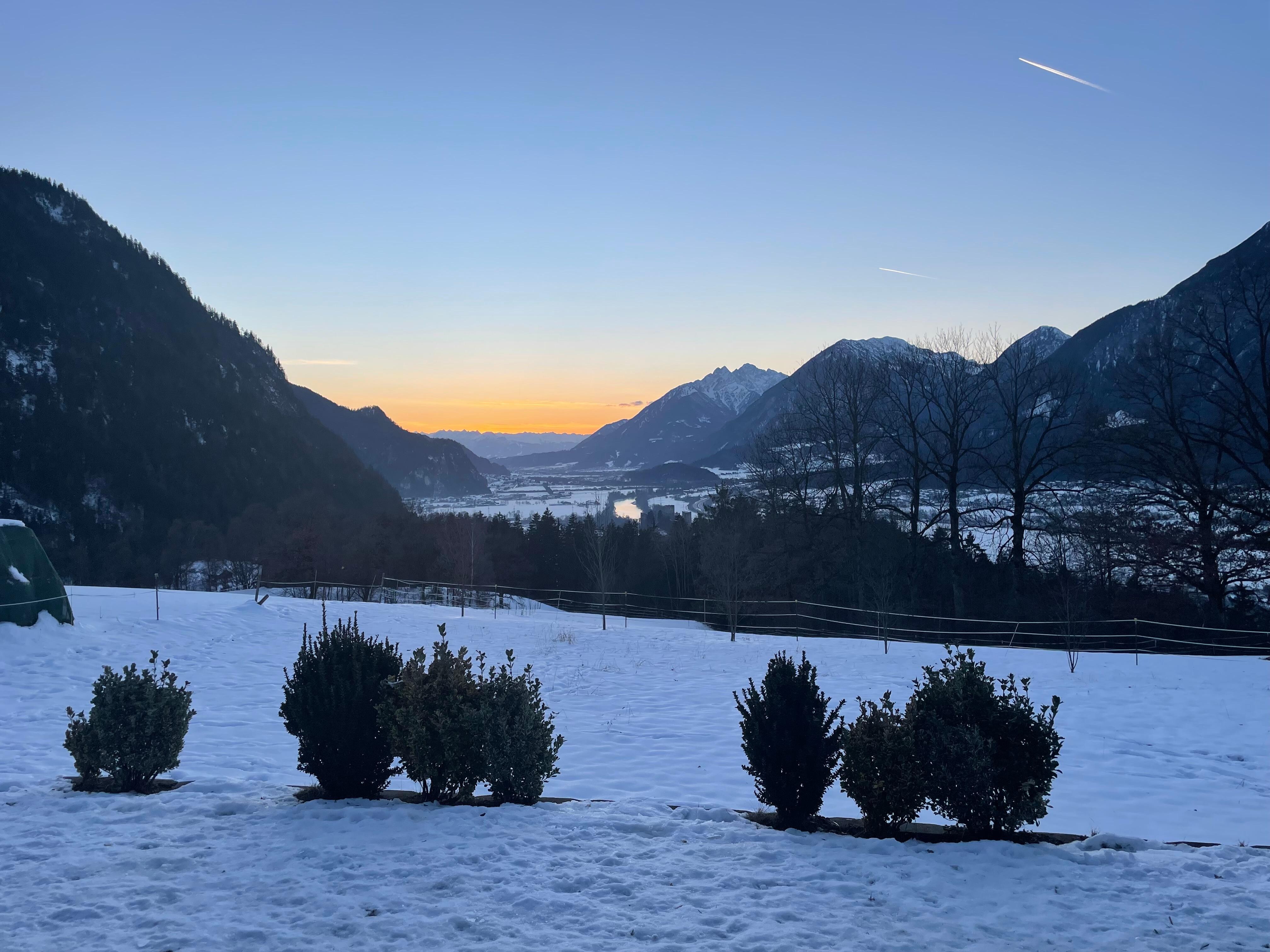 Blick aus dem Chalet