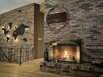 Enjoyed cocktails by the fire