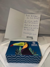 Cute birthday gift from the hotel