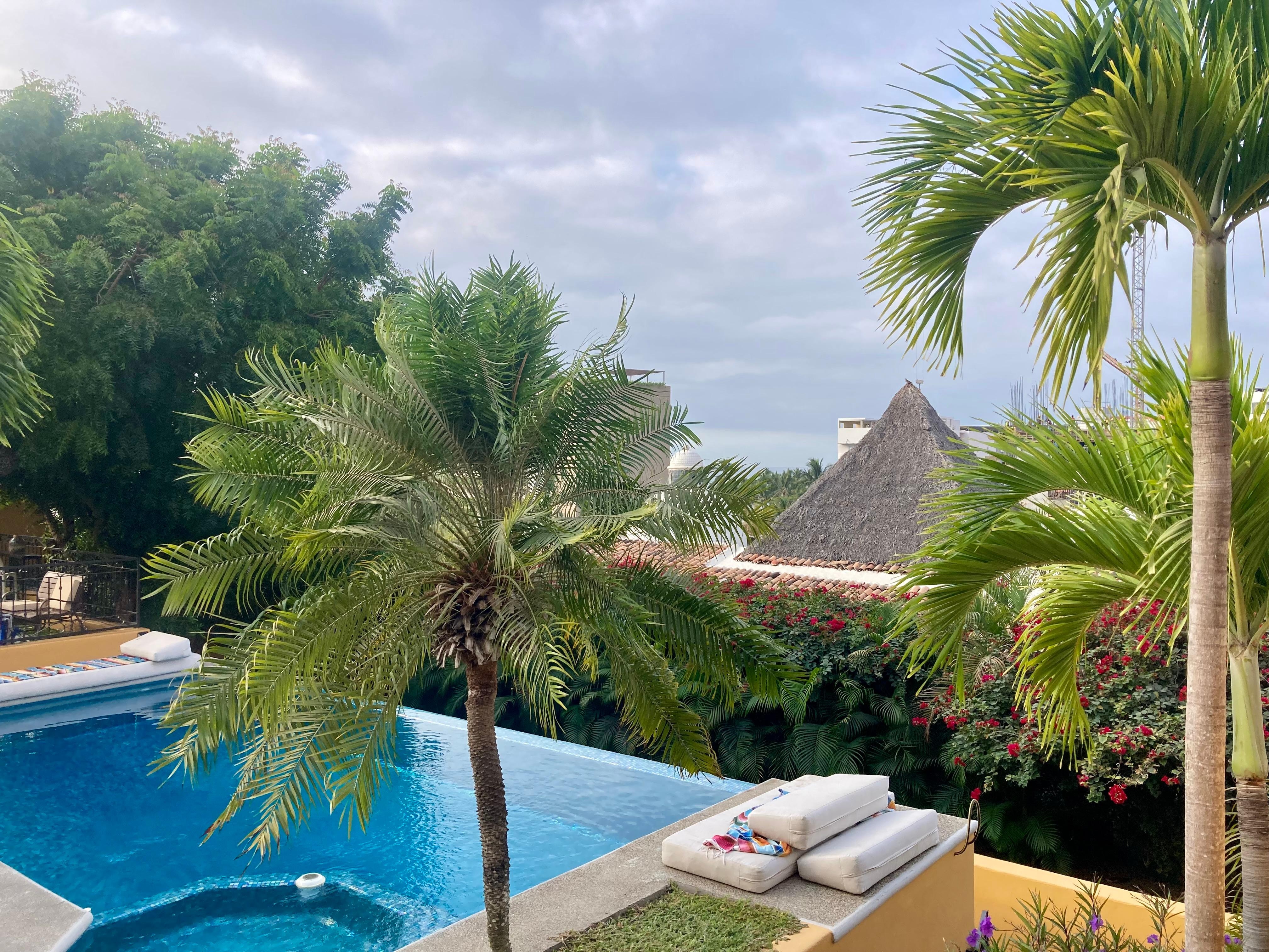 Looking from our balcony down to the Bay of Banderos