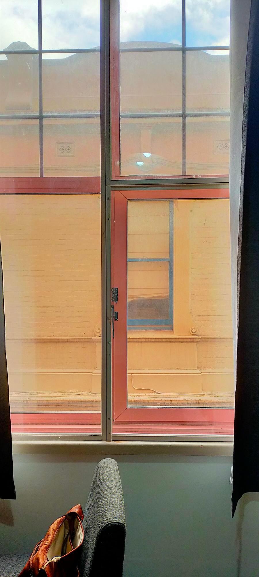 View from our room, obviously not the room advertised