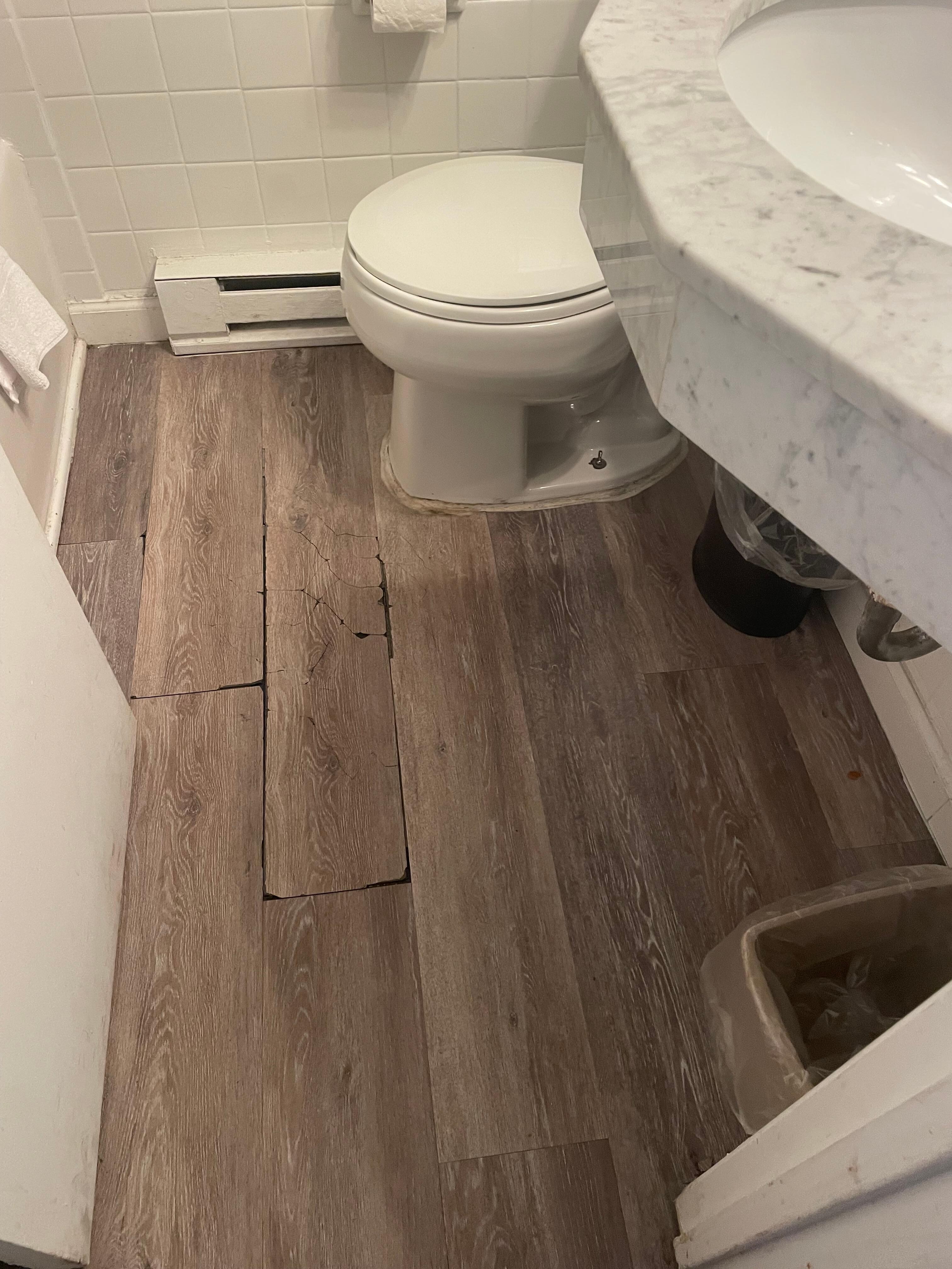 Floor in very poor condition 