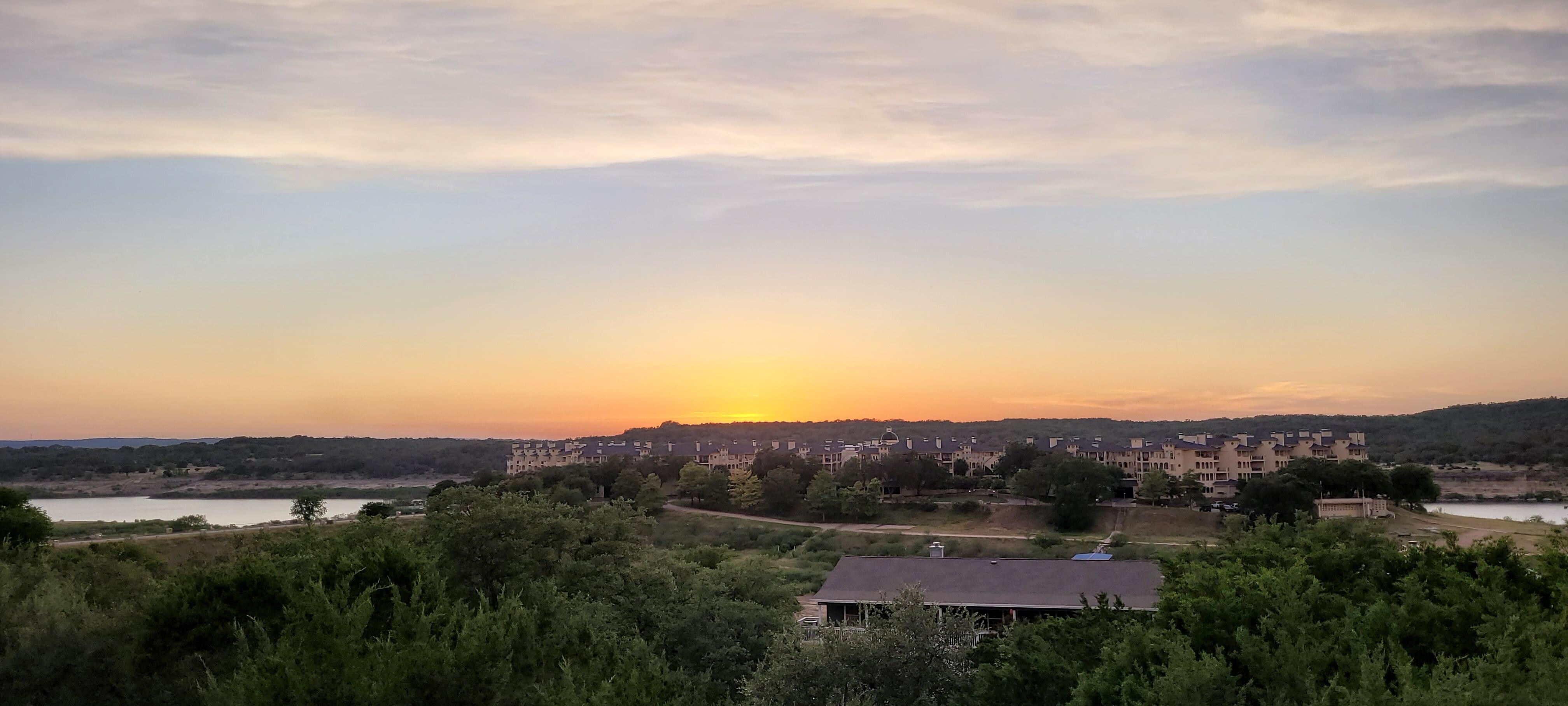Sunset from the back porch