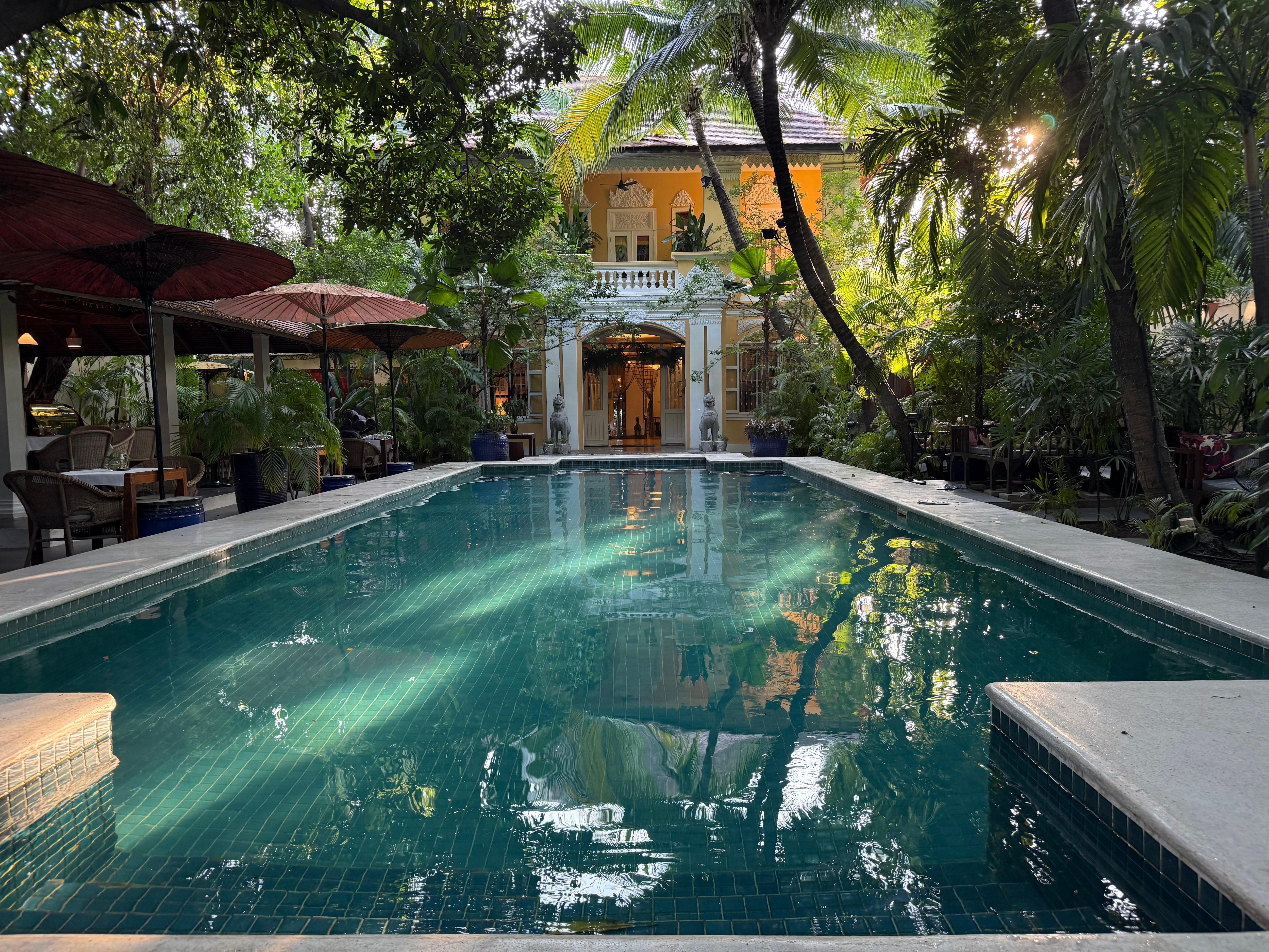 Shaded pool