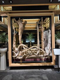 Love the use of driftwood throughout the hotel