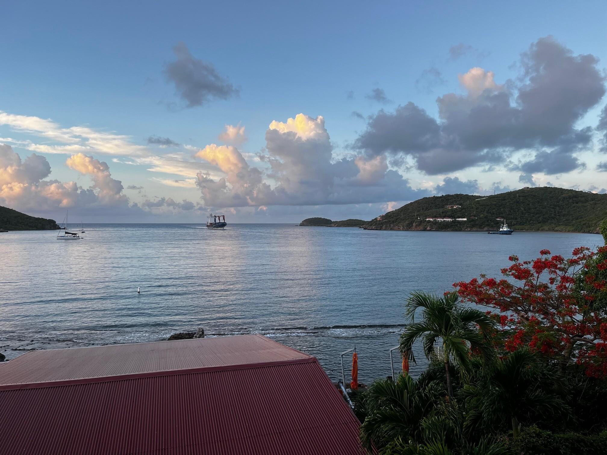 The view of Water Island from our balcony.