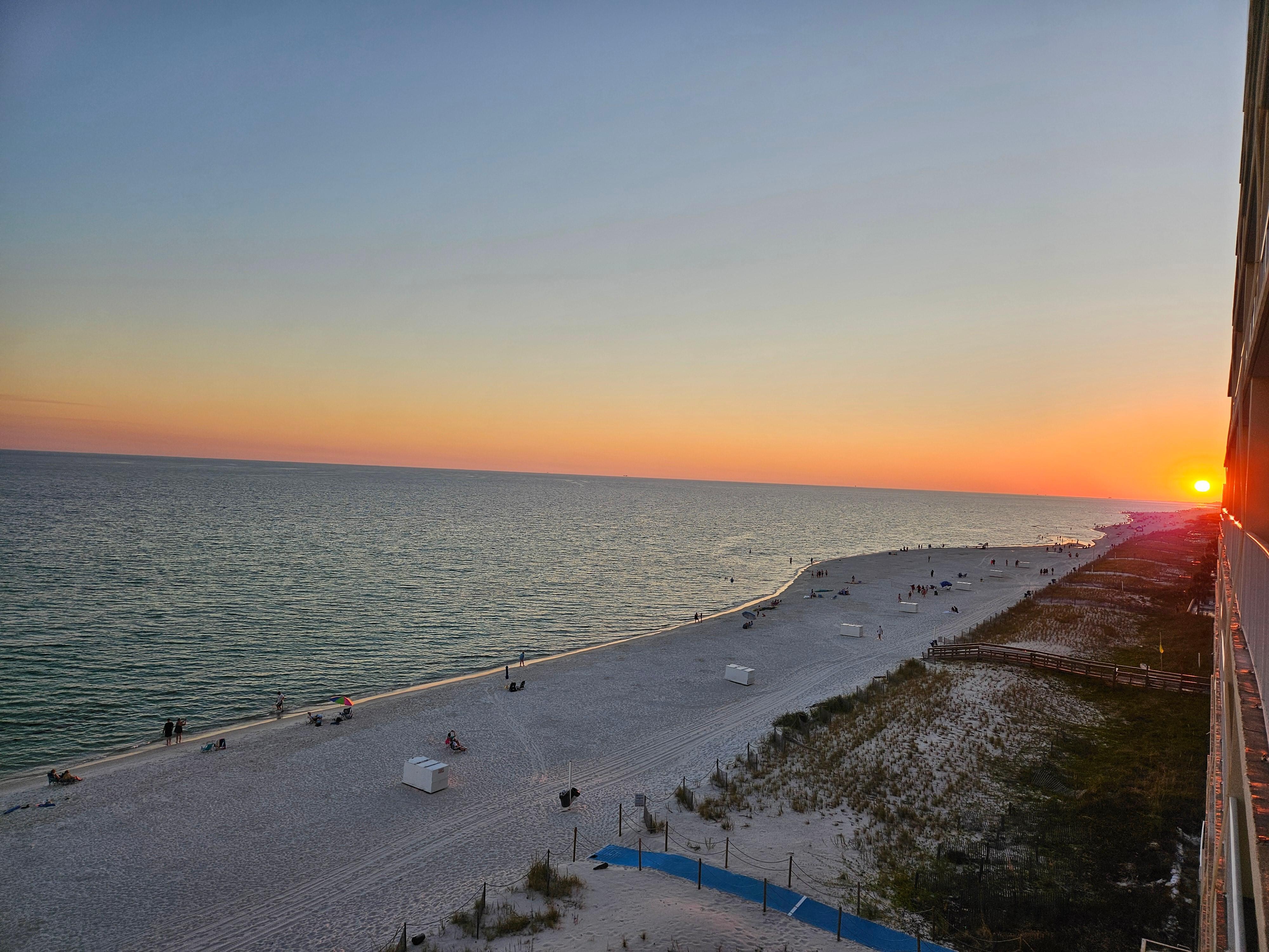 Sunset from the balcony 