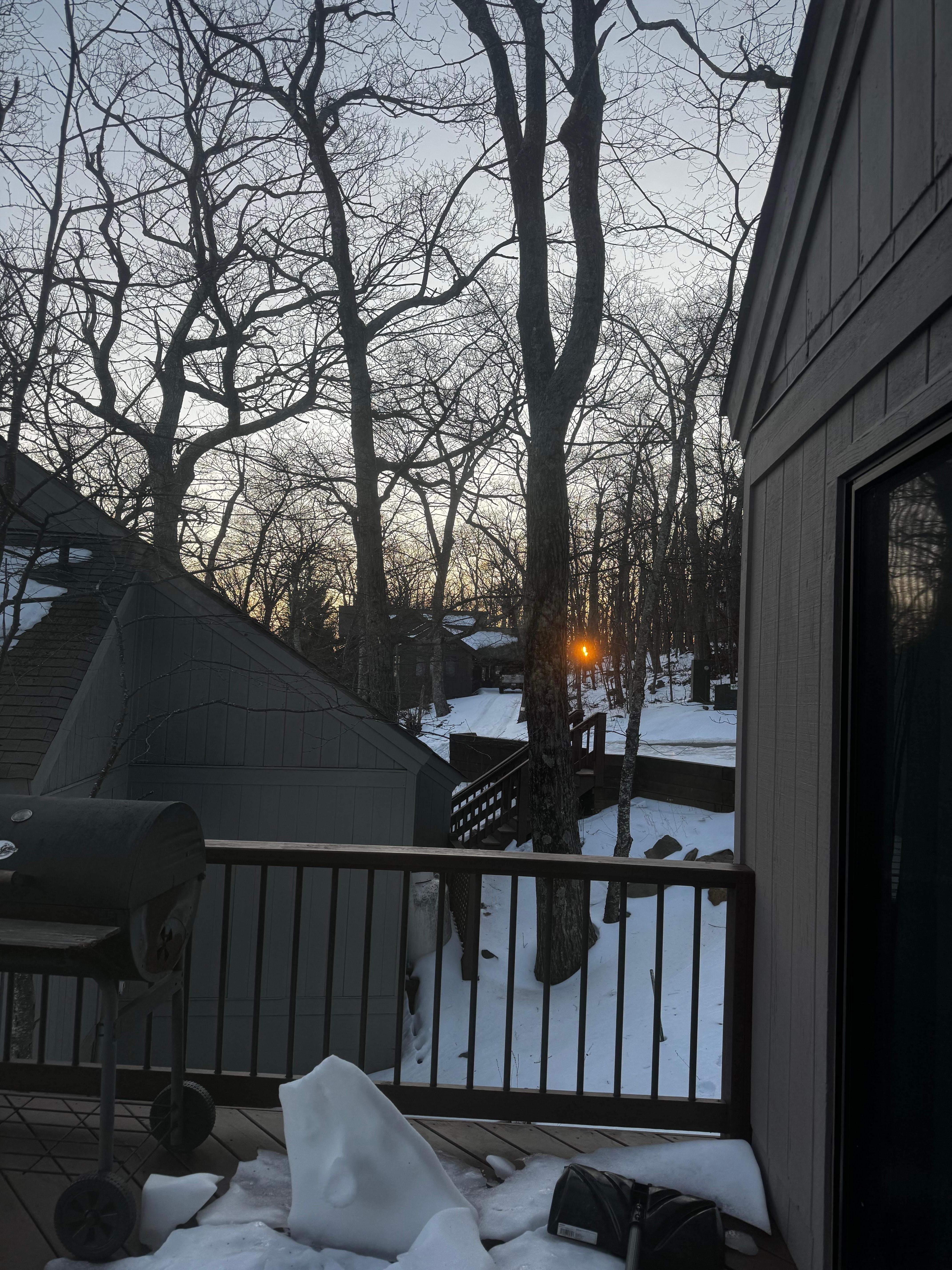 Sunrise from the deck