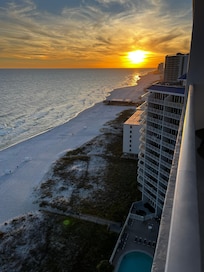 Sunset view from balcony