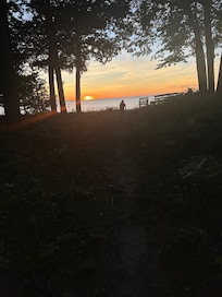 Beautiful sunsets, trail leading to beach