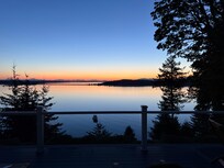 Sunrise from deck
