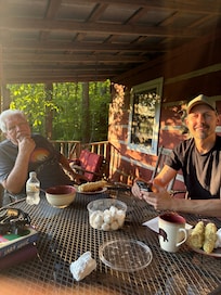 Hanging out on the porch!