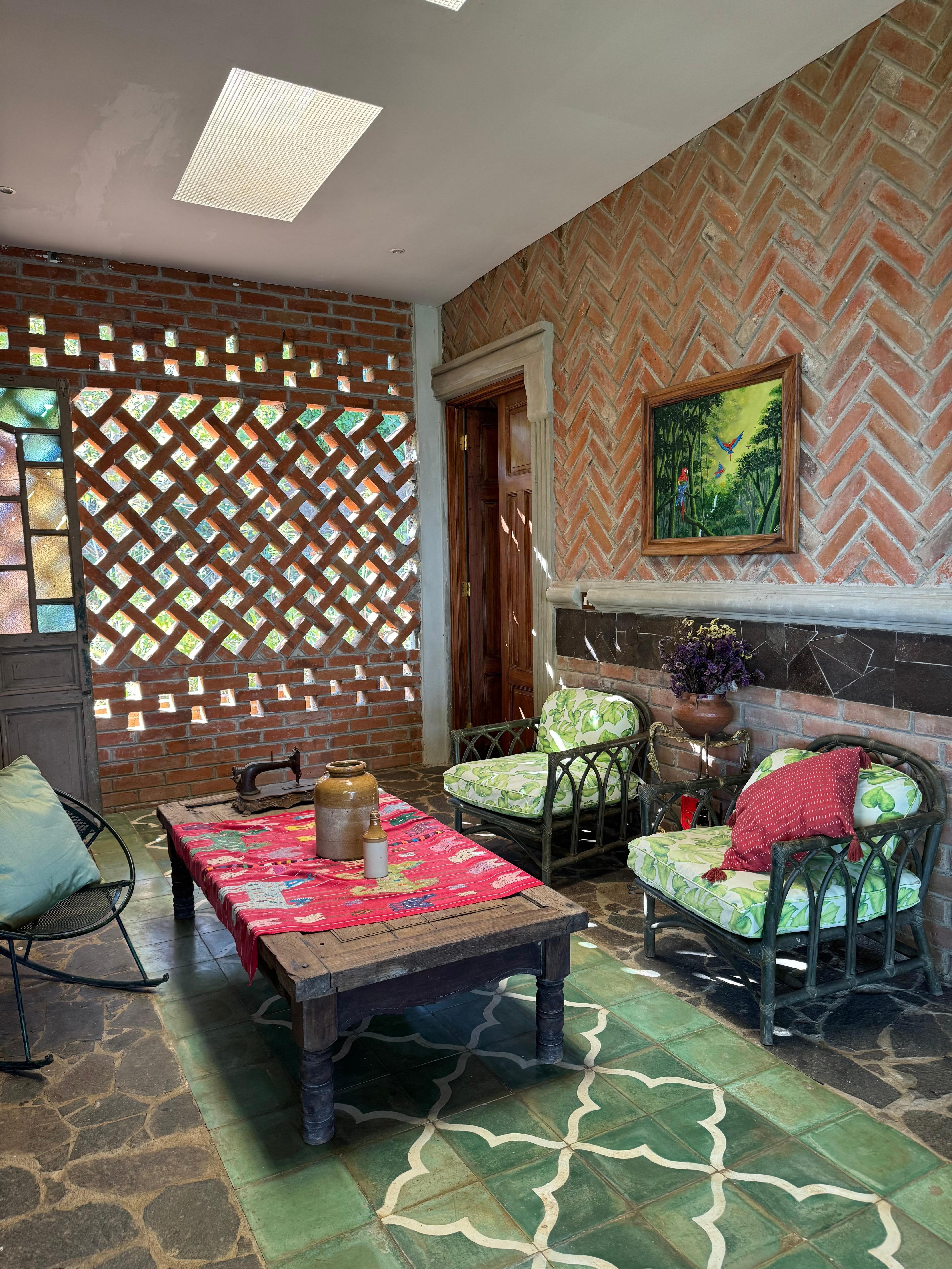 Area outside our rooms, they served us breakfast here! 