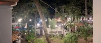 Courtyard at night