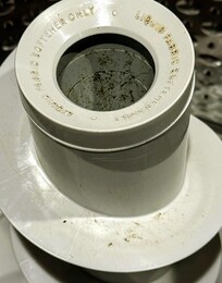 Black mold and mildew in washing machine.