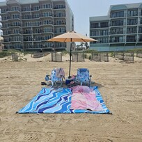 Beach just steps from the condo