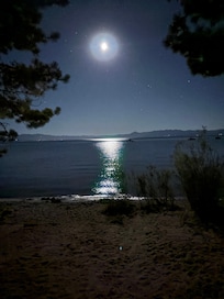Moon over the lake