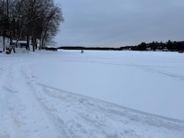 Lake in front of cottage