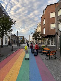Rainbow street is right in front of the property.