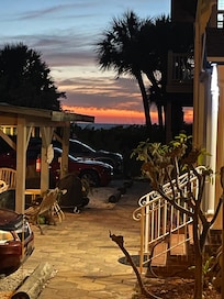 Sunset from our sweet little porch!