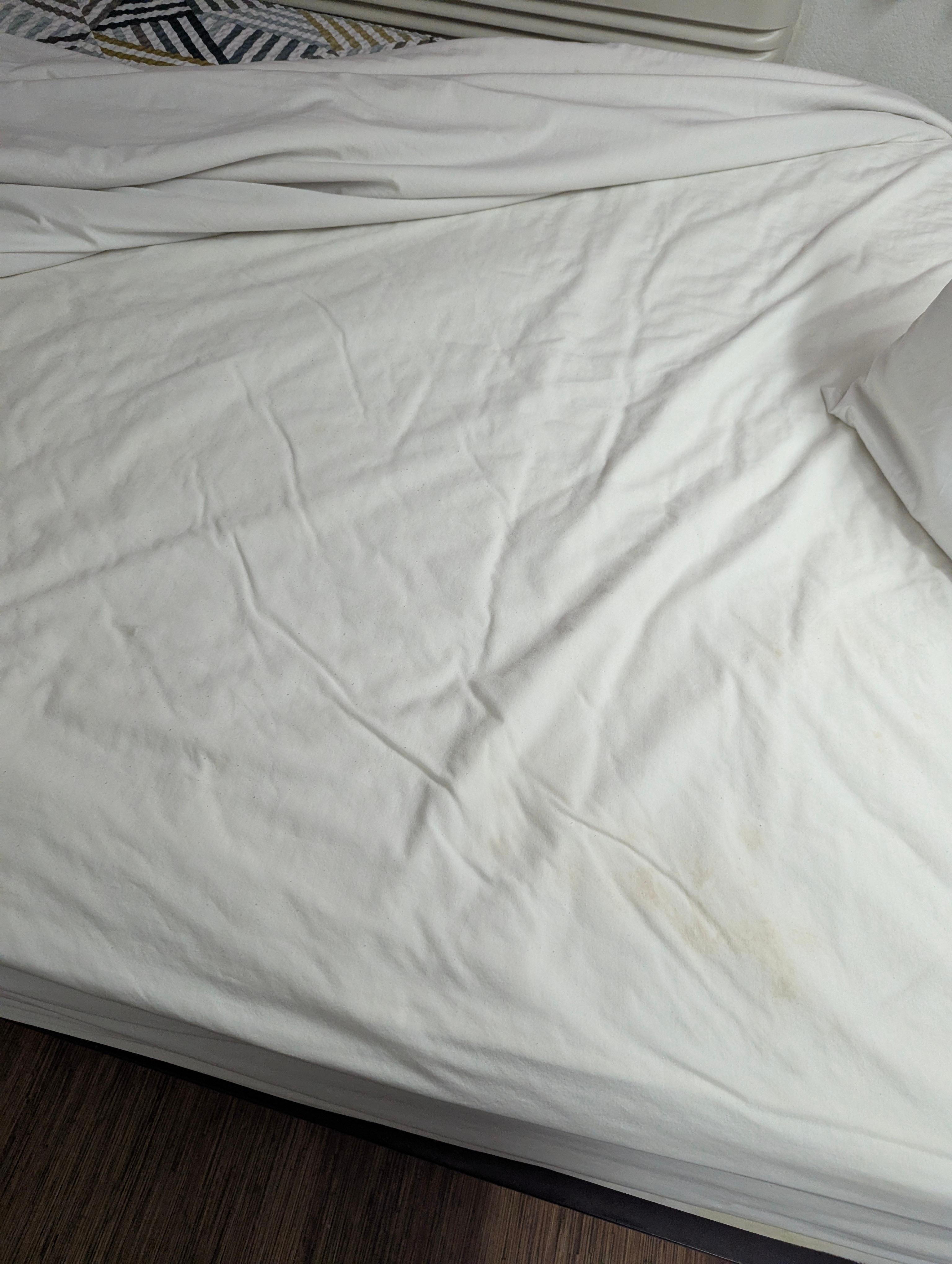 Stain on bed