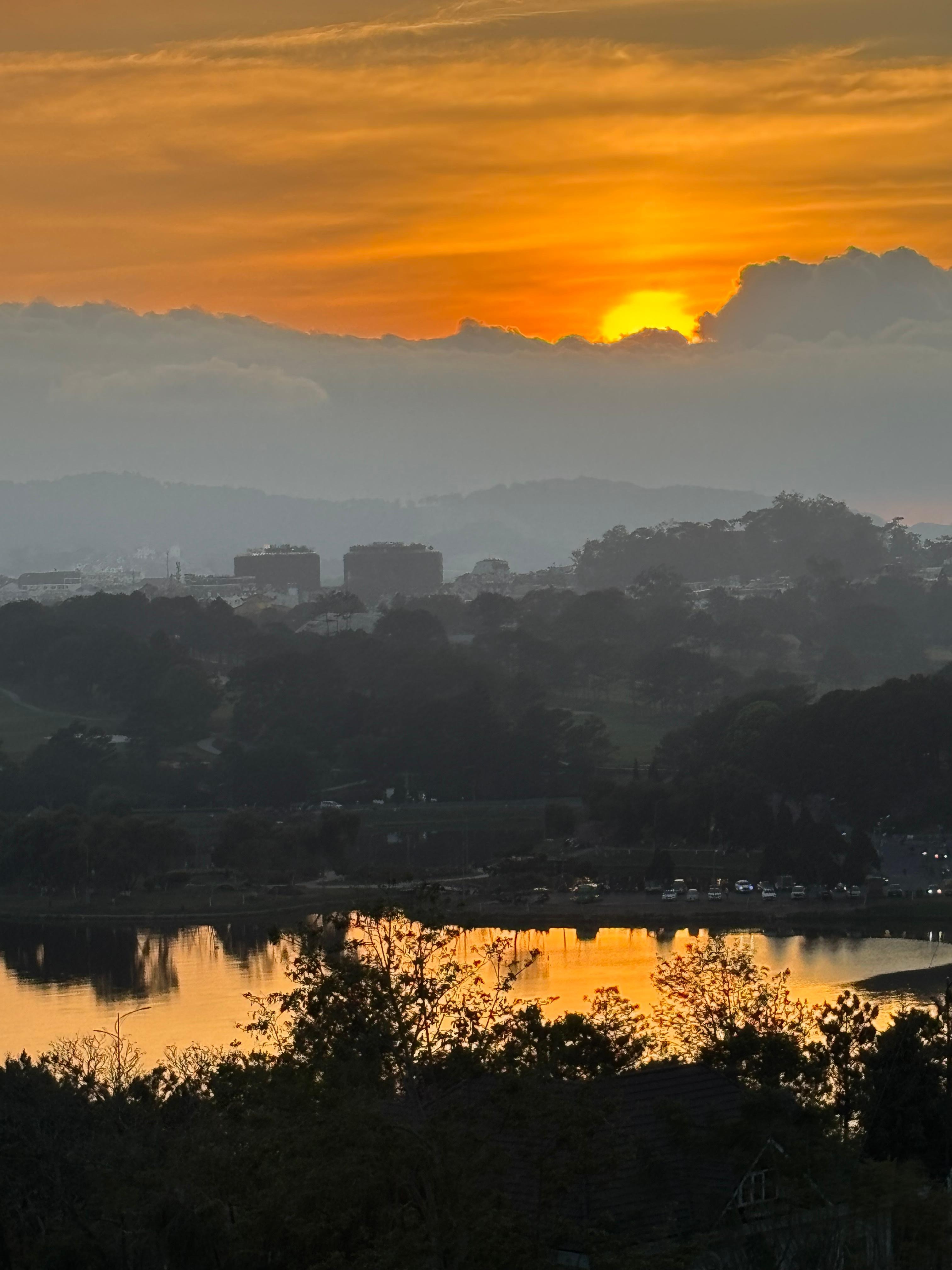 View from room at Sun set