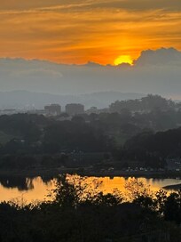 View from room at Sun set