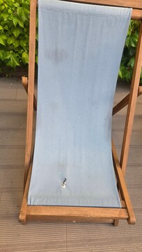 Bird poop on outdoor furniture