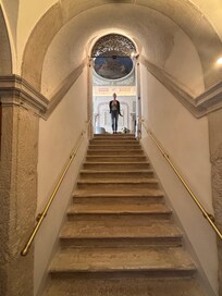 Steps up to the 2nd floor