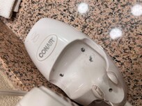 Dirty and hairs on the hair dryer