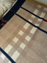 Stained linens.