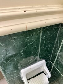 Stains in bathroom