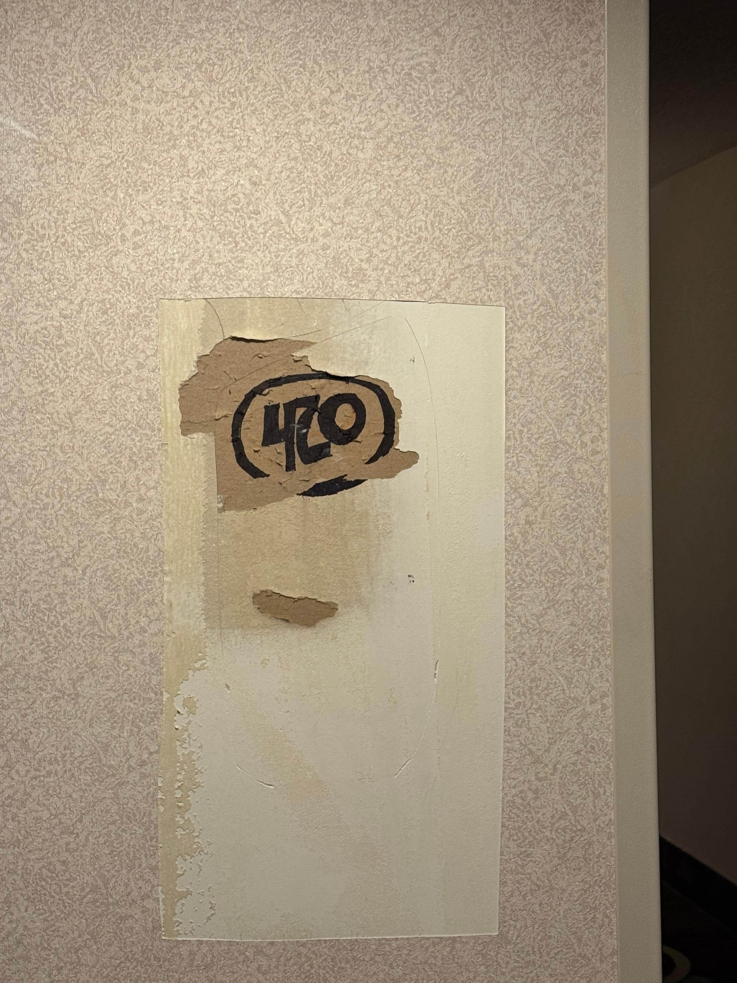 Next door room number. 420. If you know you know. 