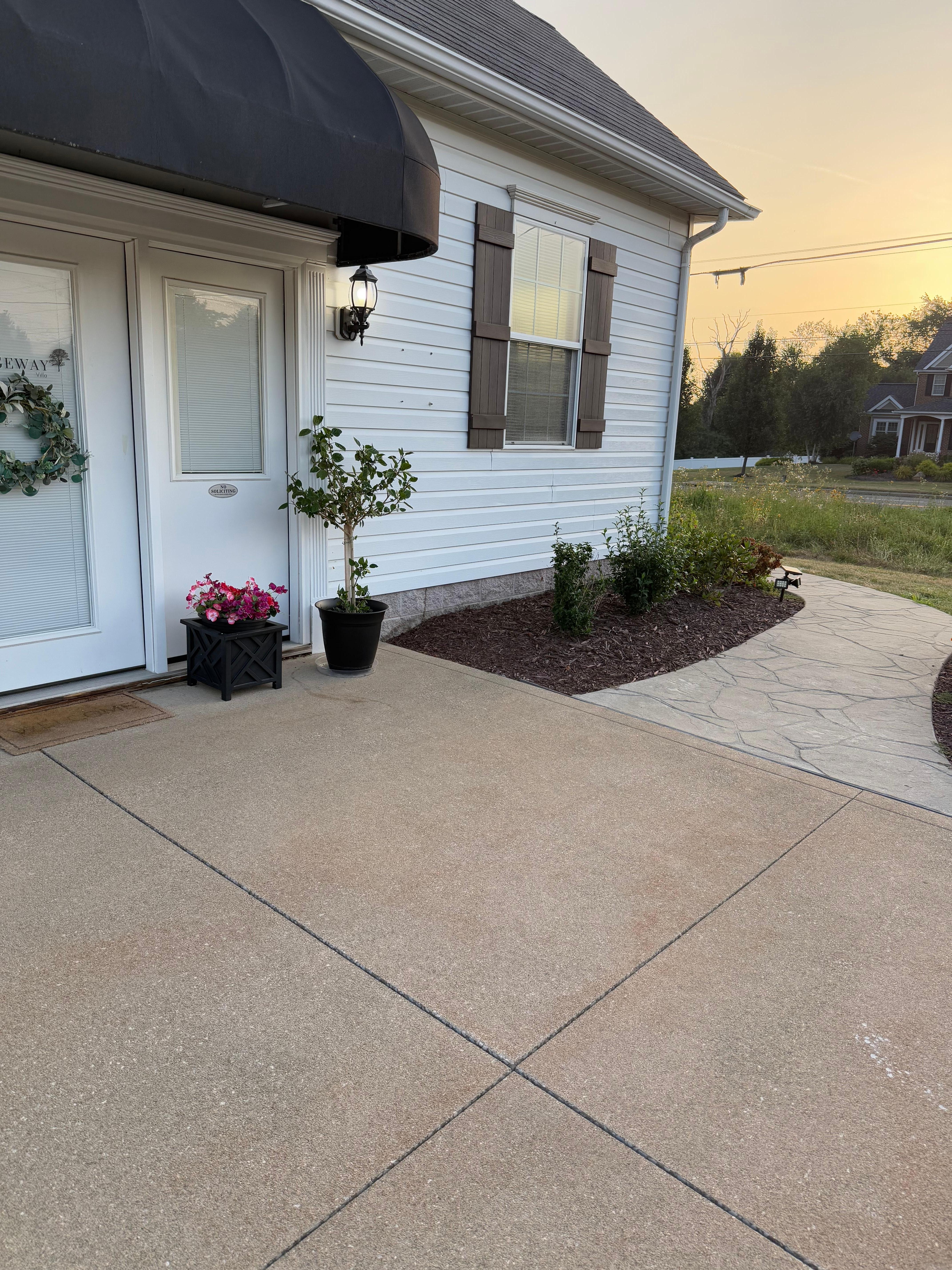 Entrance was easy to find. Parking close to the entrance and easy access for multiple guests