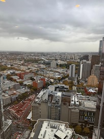 Views from the bathroom on level 55