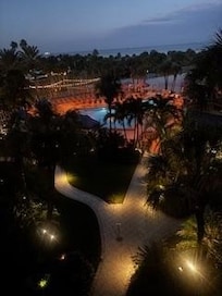 Night view from our balcony.