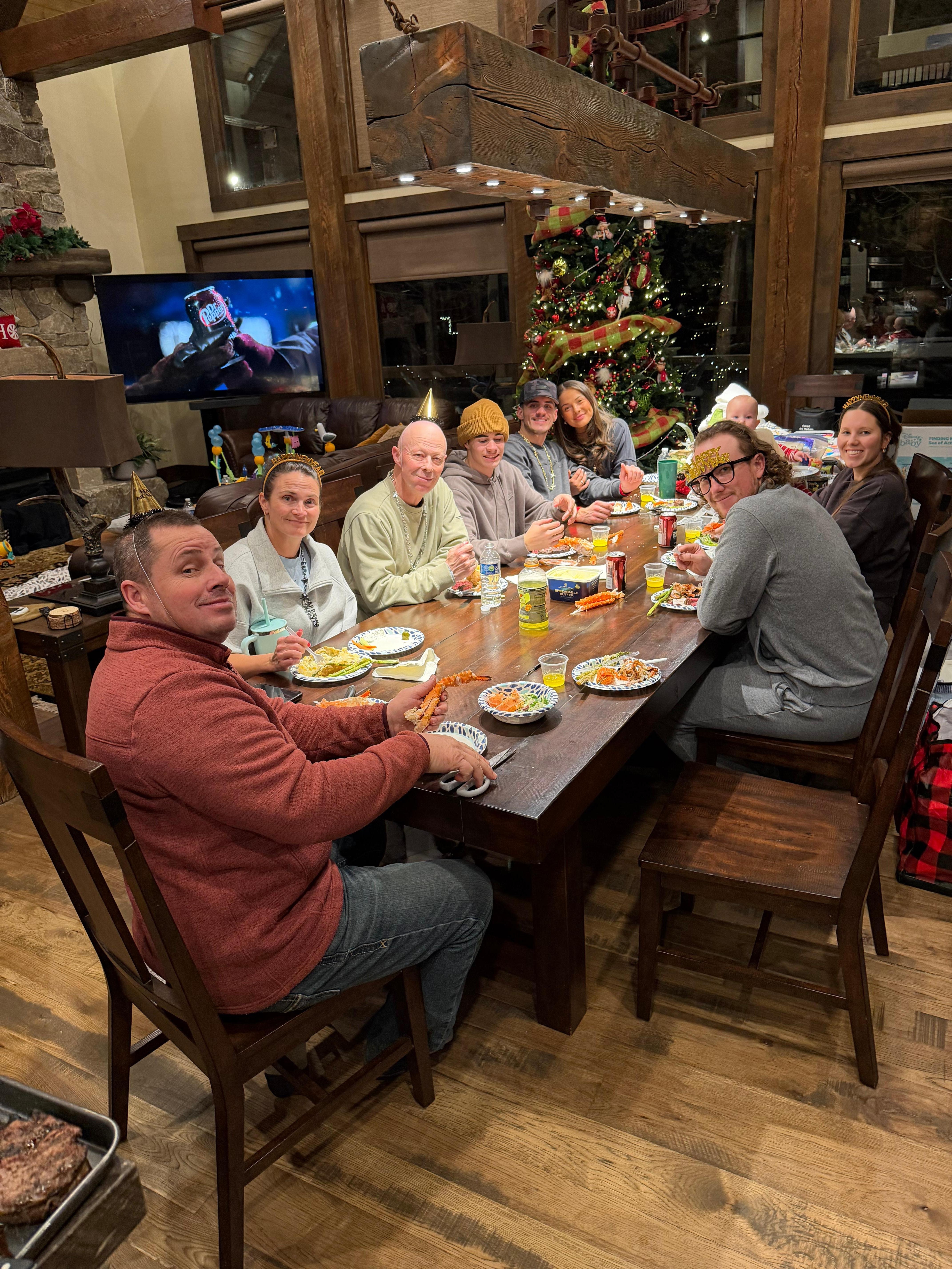 New Years Eve Dinner. Crab boil and steak. 