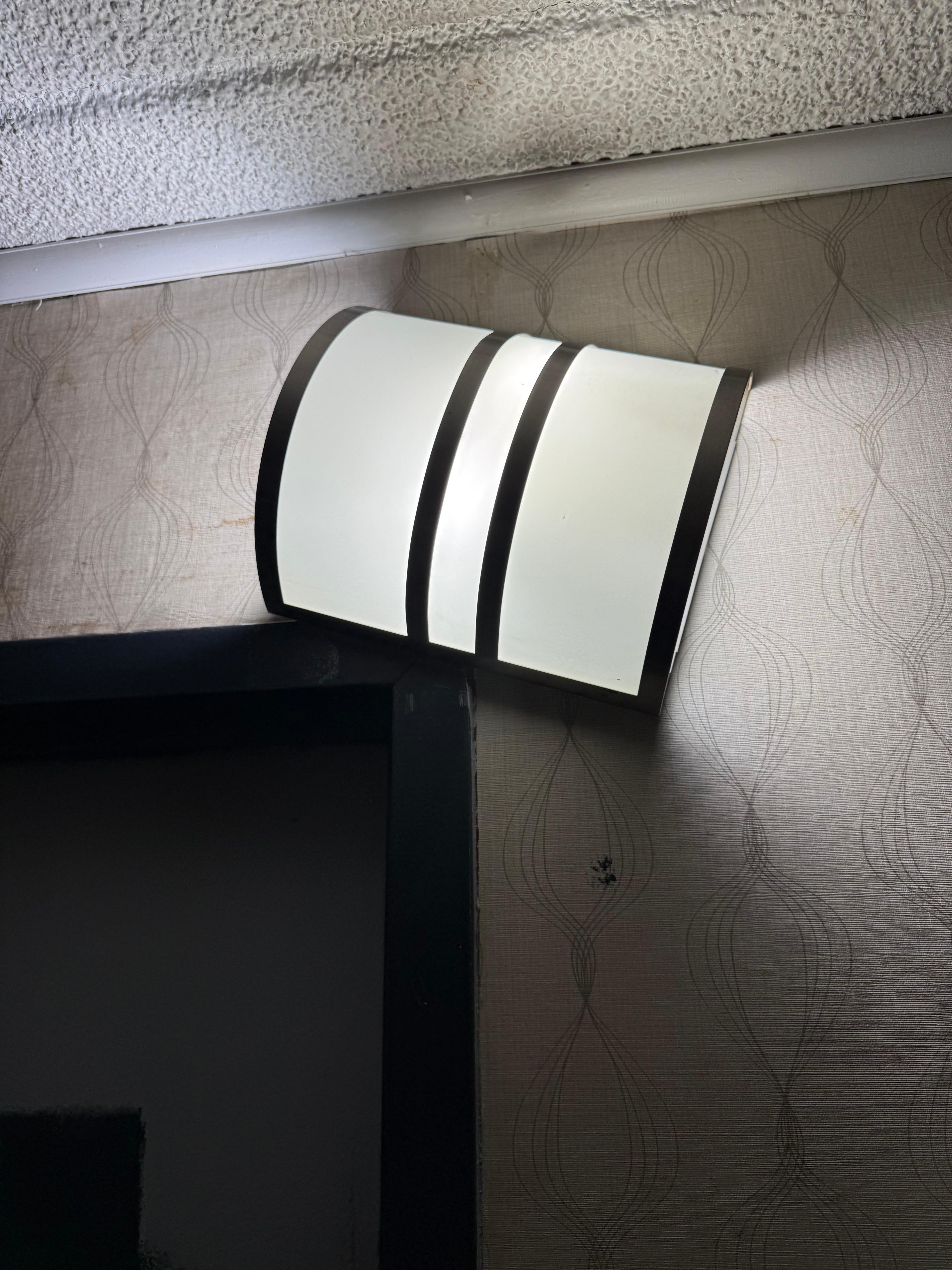 Broken hotel light next to our door