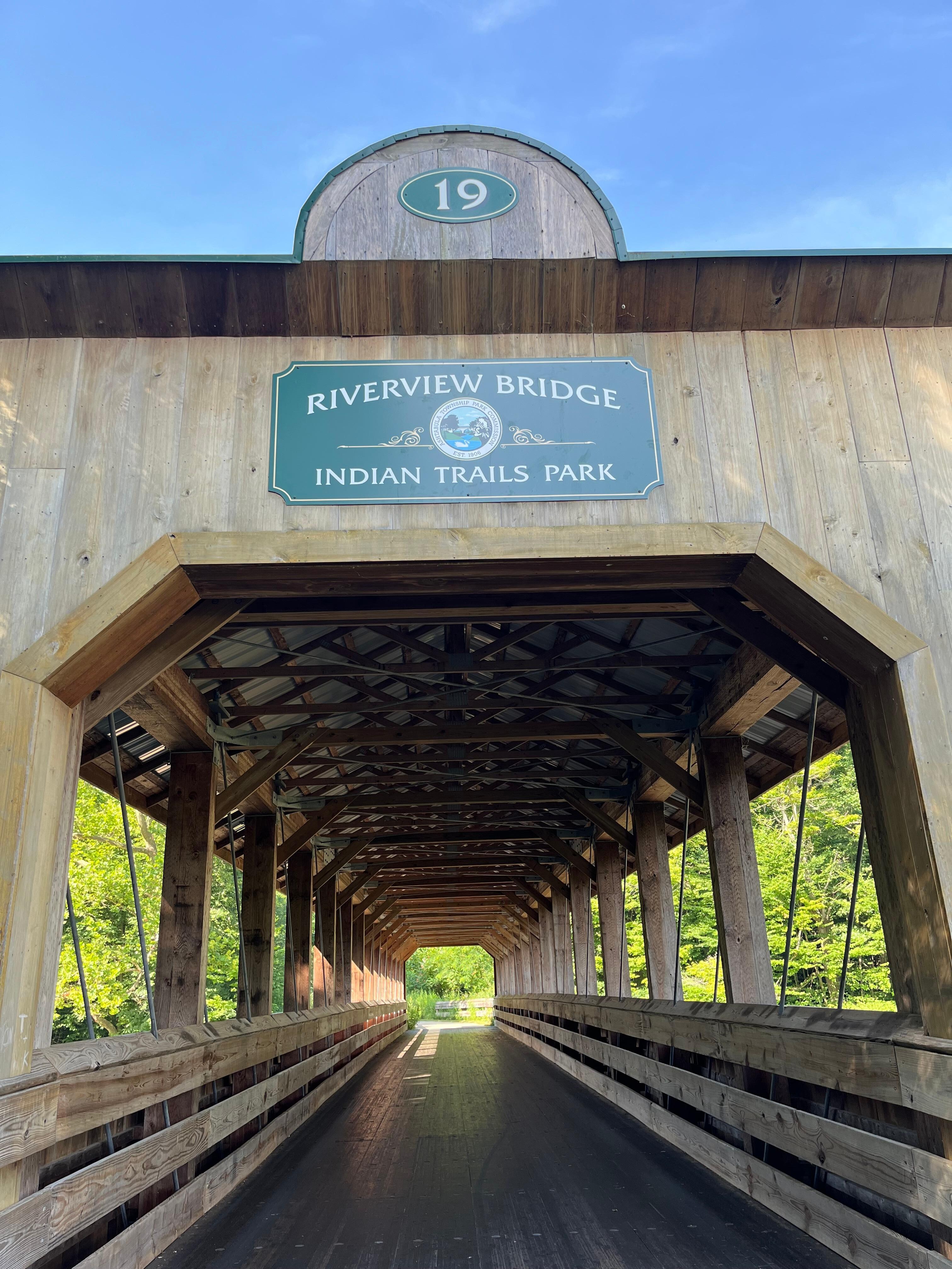 Saw a few covered bridges 