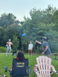 Family playing can jam