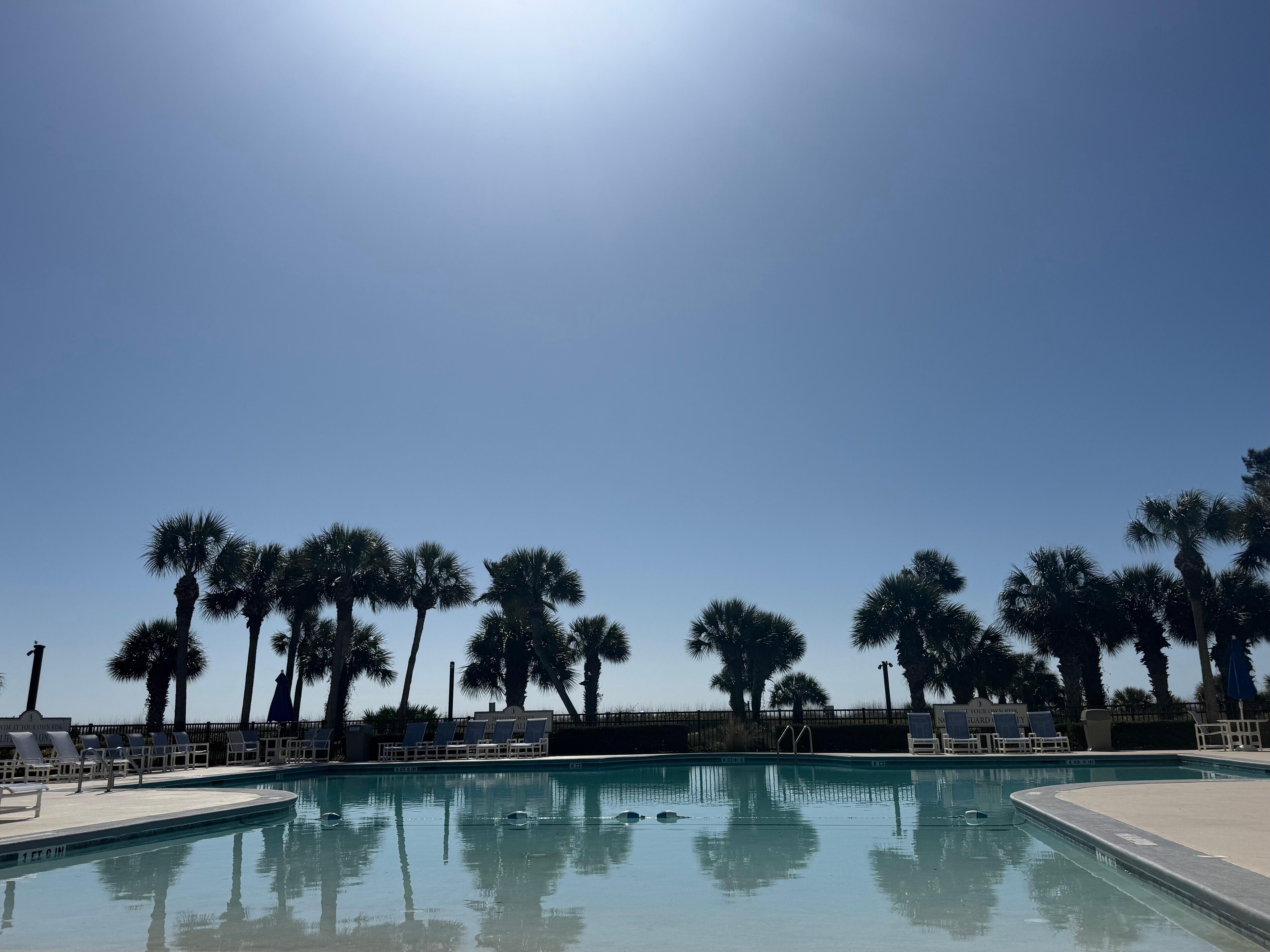 Pool view out to ocean