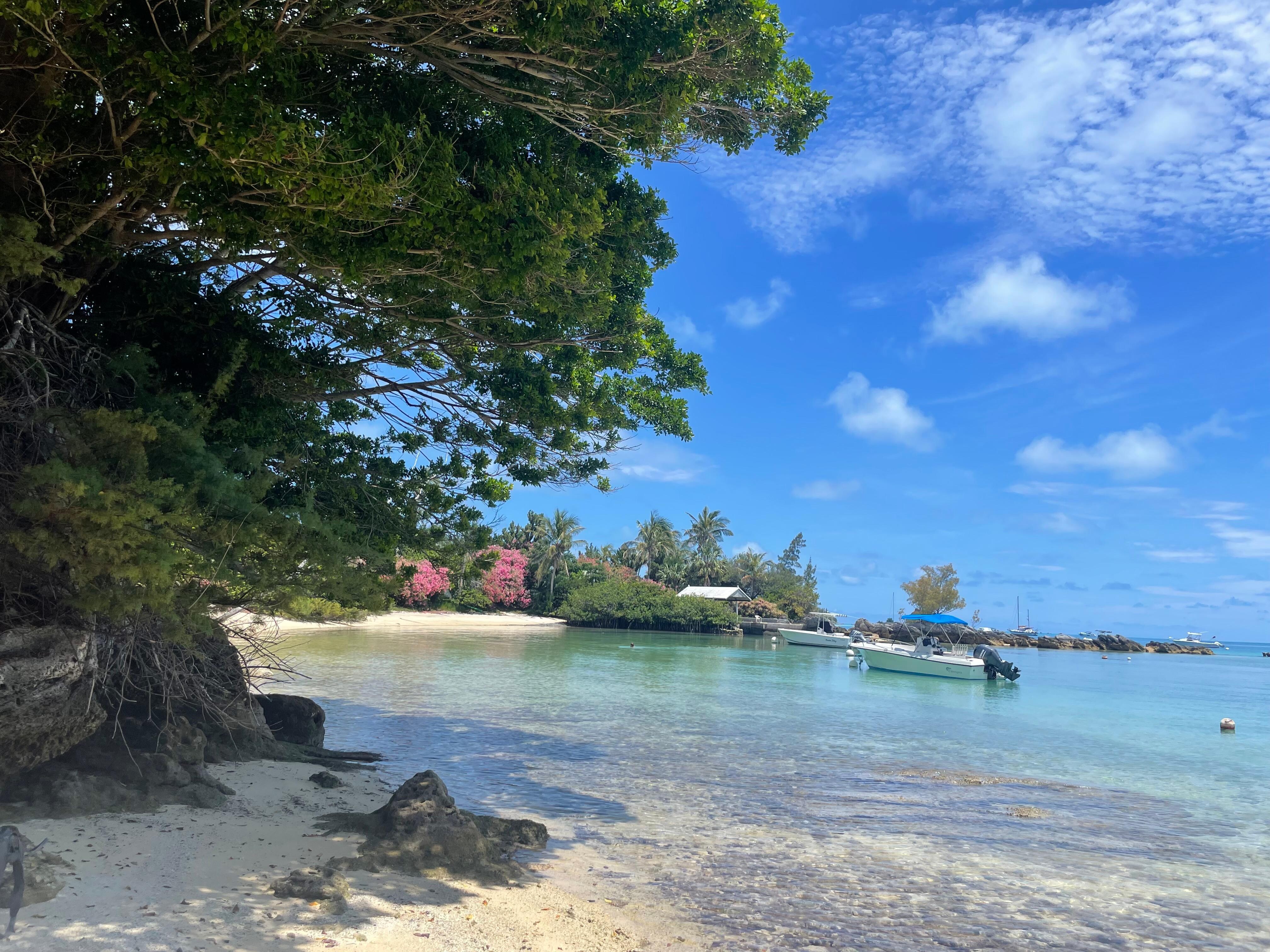 Private beach